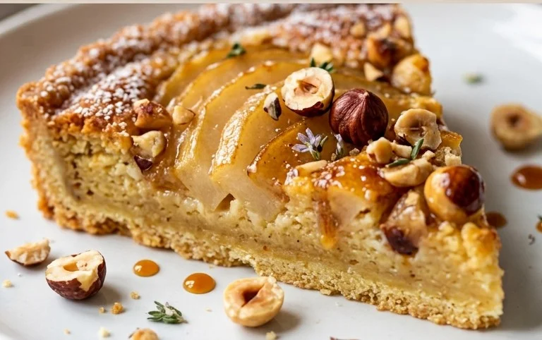Tarte Poire Noisette Sablé Breton Gourmande