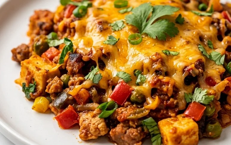 Poêlée Tex-Mex Gratinée au Cheddar