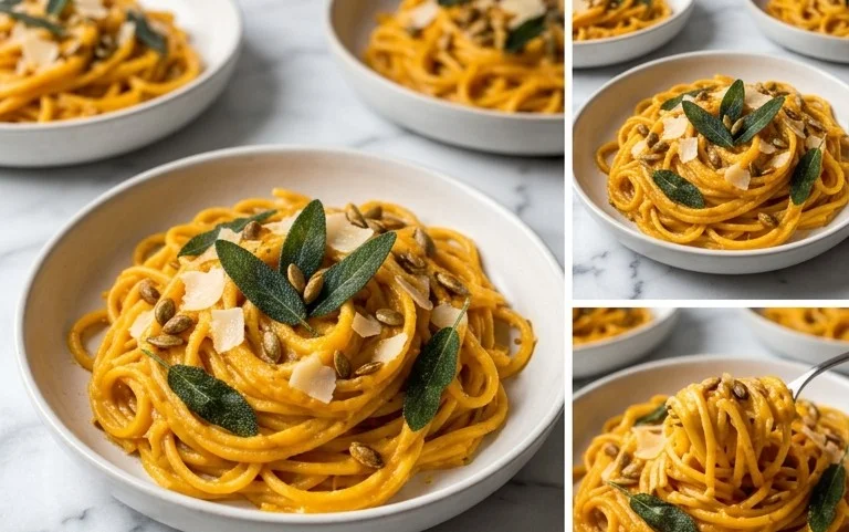Pâtes Courge Butternut & Sauge : Délice Automnal Crémeux