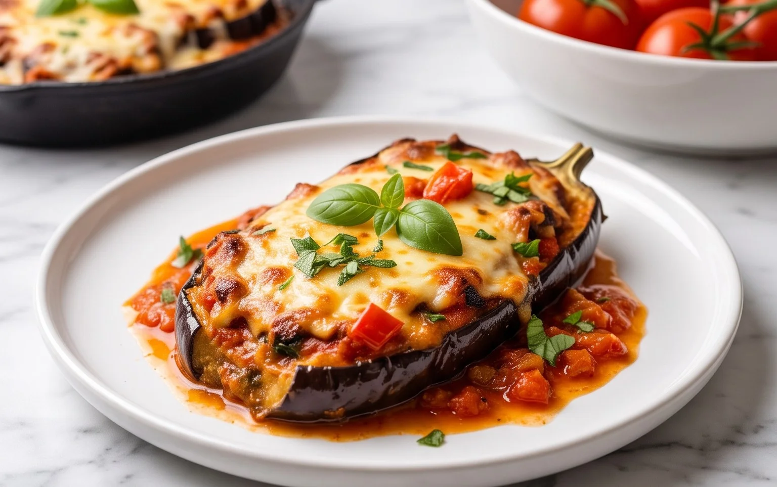 Aubergine Parmigiana au Four : Recette Italienne Facile
