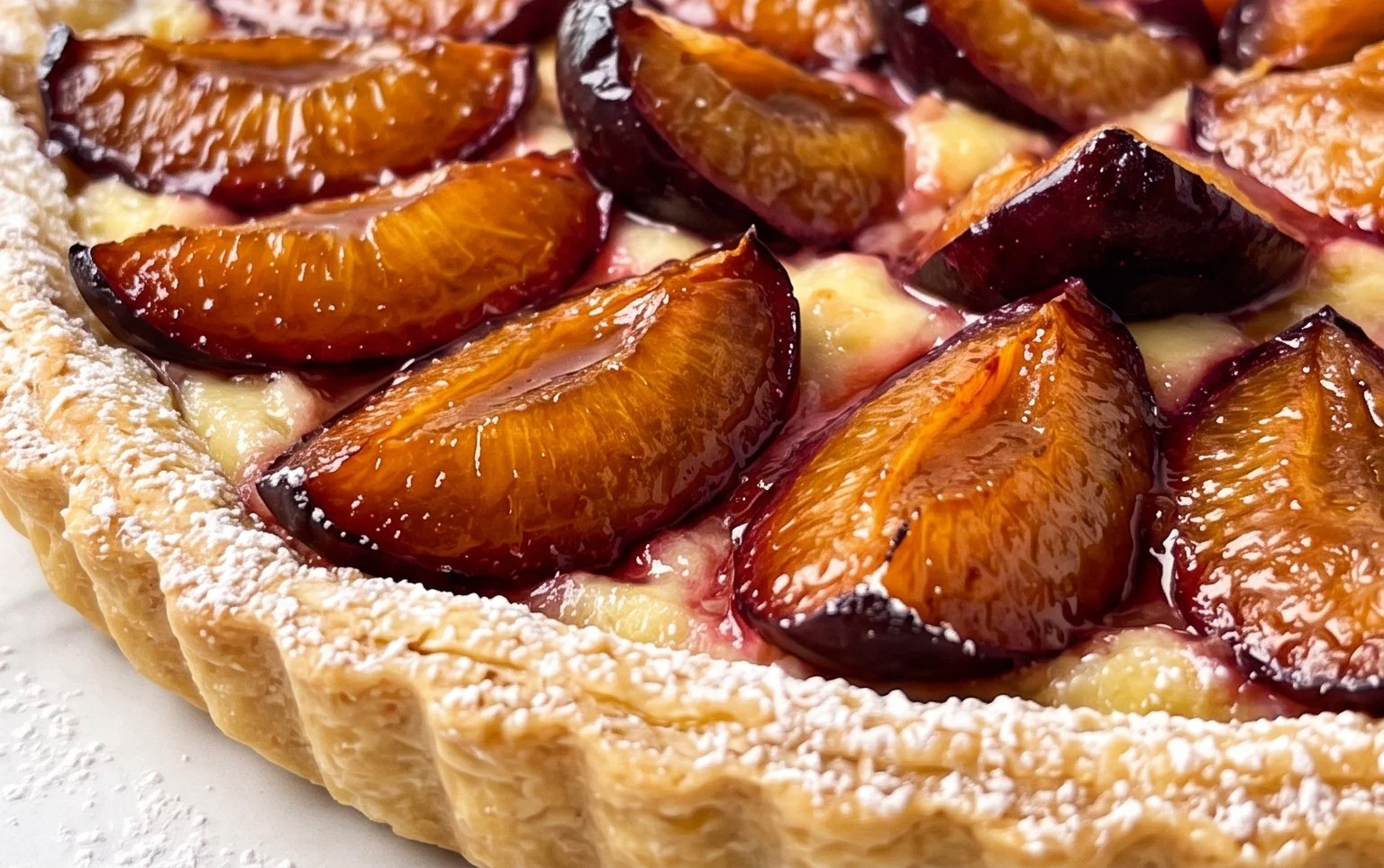 Tarte flamande aux prunes