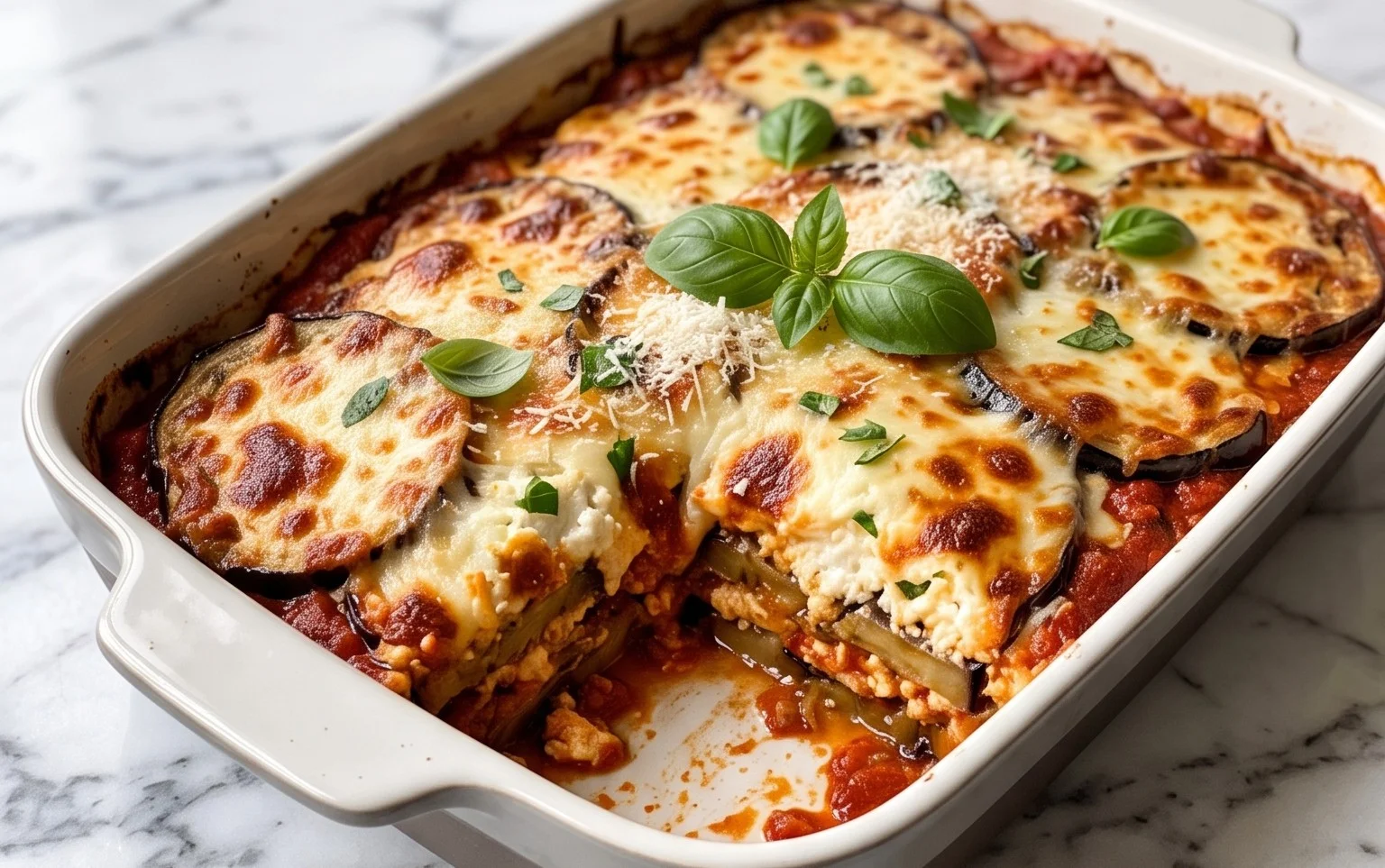 Casserole Aubergine Ricotta : Crémeuse et Italienne