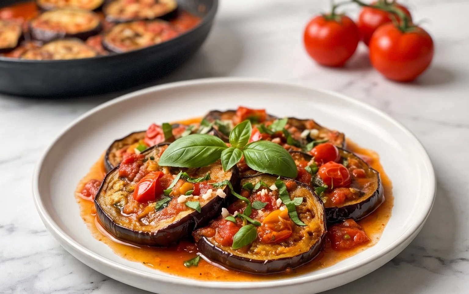 Aubergines à la Pizzaiola en Poêle : Rapide & Crues