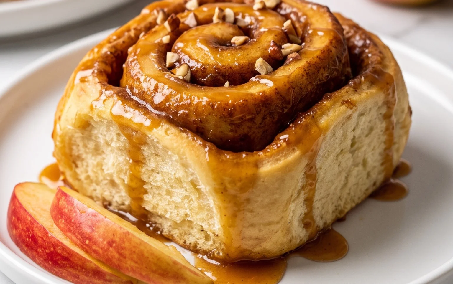 Easy Caramel Apple Cinnamon Rolls