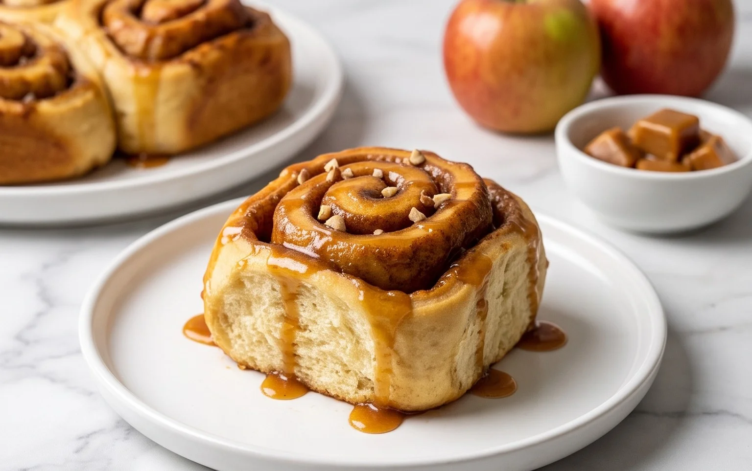 Brioches Pomme Caramel Cannelle Faciles