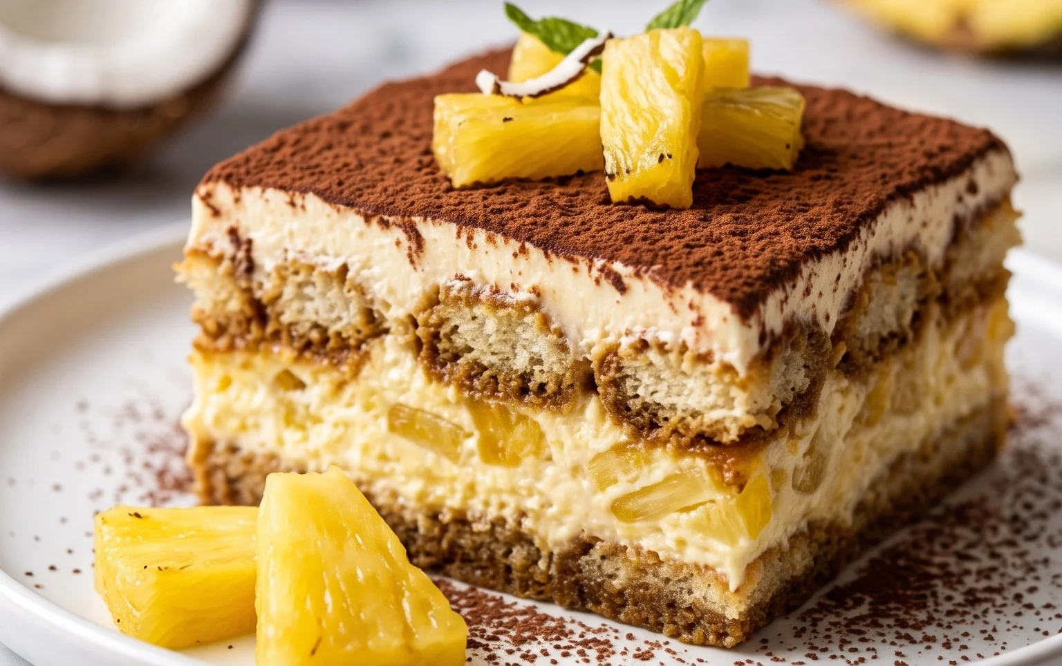 Tiramisu ananas coco	 